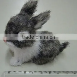Horns Easter Bunny Furry Animal Taxidermy Decor Black Jackalope Rabbit thumbnail-5