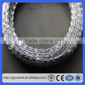 BTO-22 Hot Galvanized Concertina Razor Barbed Wire(Guangzhou Factory) thumbnail-3