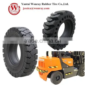 CHEAP Forklift Solid Tire, Tracktor Forklift Tire 7.50-16 10-16.5 Etc. thumbnail-1