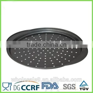 Carbon Steel Hole Pizza Pan in Round Shape/pizza Tray/bakeware thumbnail-1
