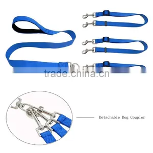 Greenwell 3 in 1 Durable Nylon Dog Leash With Padded Handle Three Way Pets Leash With Coupler, Adjustable and Detachable, Lead thumbnail-2