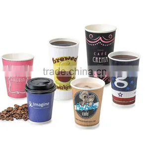 ECO-friendly Cheap Ripple Wall Takeaway Coffee Cups Wholesale thumbnail-1