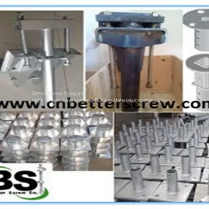 Helical Pile With Foundation Brackets and Pile Caps thumbnail-3