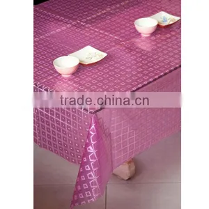 Red Water-proof EVA Coated Table Cloth thumbnail-1