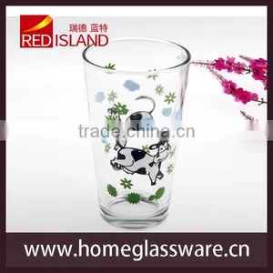 Decal Logo Glass Milk Cup,beer Cup,water Cup thumbnail-1