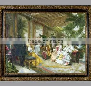 Decorated Solid Wood Frame Oil Painting thumbnail-1