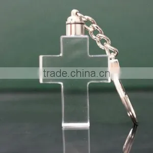 Popular Blank Crystal Cross Keychain thumbnail-1