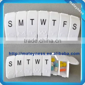 Promotional Printed Logo Plastic Pill Box With Braille thumbnail-1
