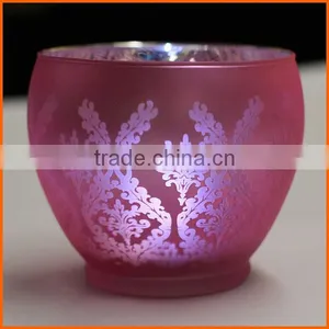 Factory Price Wholesale Frosted Glass Votive Candle Holders thumbnail-1