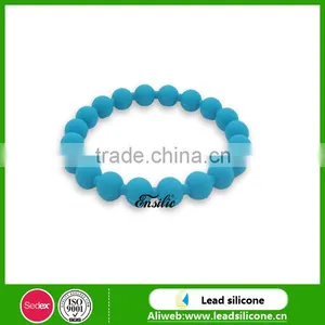 Wholesale Children BPA Free Silicone Bead Bracelets thumbnail-1