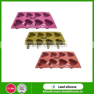 100% Food Grade Recycling Heart Combination Shape Silicone Cake Mold thumbnail-1