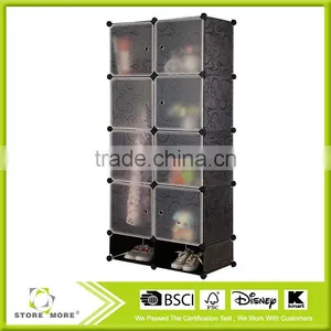 Eight Lattice Grid Wardrobe With Shoe Storage Cabinets DIY Variety Bedroom Wardrobe Lockers thumbnail-2