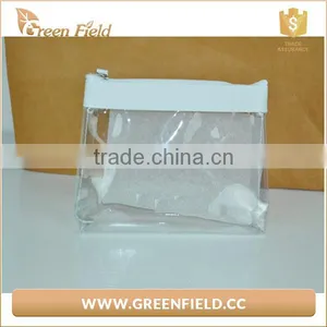 Recycled Cheap Wholesale Custom Makeup Bag Transparent Waterproof Printed Plastic Zipper Clear Pvc Cosmetic Bag thumbnail-3