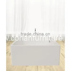 Europen Style Square Shape Solid Surface Bathtub thumbnail-1