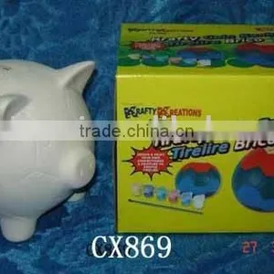 DIY Ceramic, Painting Ceramic, Ceramic Coin Bank thumbnail-1