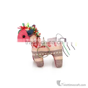 Handmade Vibrant Fabric Animal-shaped Keychain, Promotional Keychain, Souvenir Keychain thumbnail-4
