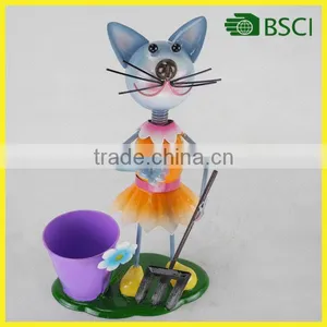 New Handicraft Iron Cat Yard Garden Home thumbnail-1