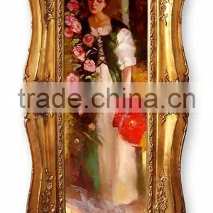 FA-250G-01 Antique Frame Hand-painted Oil Paintings for Decor thumbnail-1