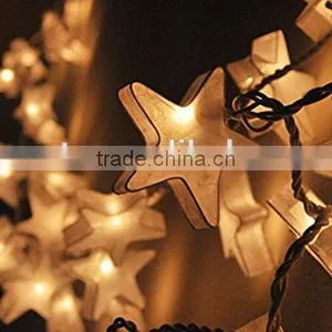 Handmade 20 Star White Color Paper String Lights Wedding Hanging Party Bedroom Fairy Lights thumbnail-2