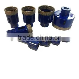 High Cutting Speed Vacuum Brazed Diamond Marble Drilling Bit/brazed Diamond Drill Bit thumbnail-1