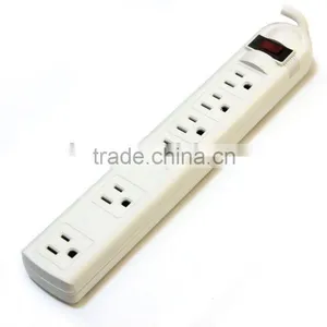 UL-Listed 6 Outlet Power Strip With Transformer Spaced thumbnail-1