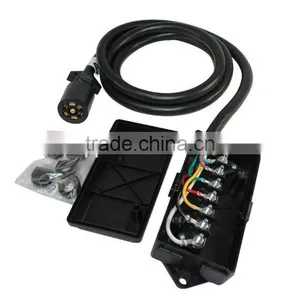 S80496 Overall 4FT 7-Way Plug Inline Trailer Cord With 7-Gang Junction Box thumbnail-1