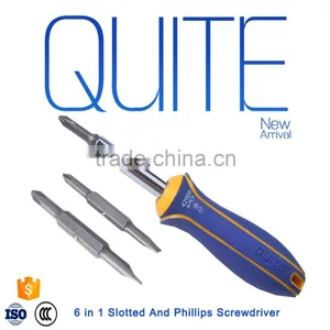 6 In 1Screwdriver Set Philips And Slotted Screwdriver With Multifunction thumbnail-1