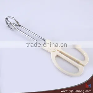 Heat-resistant Plastic Handle Stainless Steel Wire Food Tongs HFT-WS01 thumbnail-1