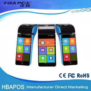 HBA-V3 Андроид POS-терминал с термопринтером, считывателем RFID, считывателем кредитных карт, POS-терминал с SDK-файлом для считывателя карт thumbnail-1