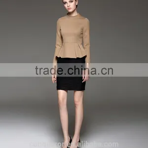Autumn Season Ladies Fashion Long Sleeve Ruffled Stand Collar Blouse thumbnail-2
