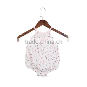 2017 Summer Hot Sale Boutique Baby Clothing Rompers Baby Girl Vintage Bubble Rompers Infant and Toddlers Clothing Floral Rompers thumbnail-6