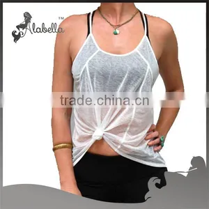 Wholesale Singlet Loose Tank Tops for Fitness Wear thumbnail-1