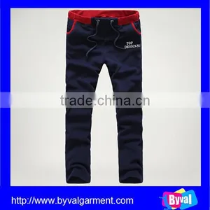 Wholsale Mens 95%Cotton 5%Spandex Custom Skinny Fitted Fleece Jogger Pants thumbnail-3