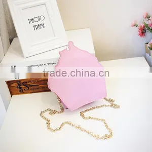 Bright Shining&healthy pu Material Kids Purse With Zipper Ice Cream Shape Girl thumbnail-3