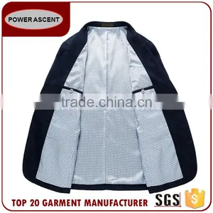 Hot Sale Oem Men Fashion Checked 2 Button Suits Jacket Blazer Suit For Men thumbnail-3