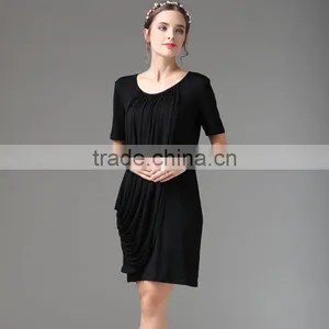MAMALOVE Soft Knitted Fabric Summer Matern Dress Manufacturer Nurs Clothes Breastfeeding Dress thumbnail-4