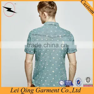 Casual Collar Denim Shirts for Men thumbnail-2