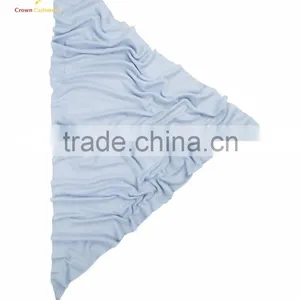 Triangle Solid Color Cashmere Silk Scarf thumbnail-2