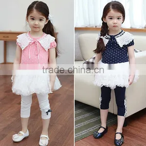 Girl's Dress Lace Collar Dot Pattern Tulle Dress Princess Dress Party Birthday Gift SV000361 thumbnail-1