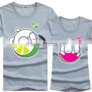 100% Pure Cotton Round Neck Fashion Design Couple T Shirts thumbnail-6