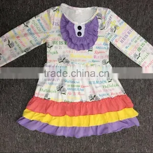 Wholesale Easter Baby Pearl Dress With Chicken for Children Kids Dress Clothing thumbnail-4
