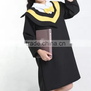 Custom Kids Preschool Graduation Gowns / Nice Boys Wearing Girls School Uniform for Kindergarten thumbnail-5