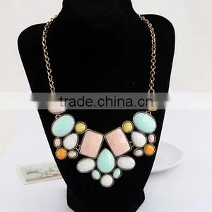 CHARM CRYSTAL FLOWER CHOKER CHUNKY STATEMENT BIB PENDANT CHAIN COLLAR NECKLACE thumbnail-6