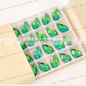 Peridot Crystal Strass Stone Sew on for Wedding Dress thumbnail-1
