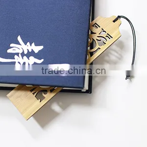 Wholesale Customized Bamboo Craft Through Carved Wooden Bookmark thumbnail-3