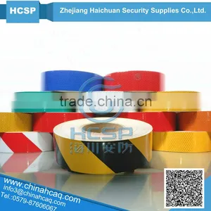 2014 PVC Clear Reflective Hazard Warning Sheeting Tape Self Adhesive Reflective Warning Sheeting thumbnail-1