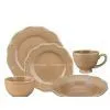 Cafe 16pc Stoneware Dinnerware Set With Transluscnet Glaze thumbnail-1