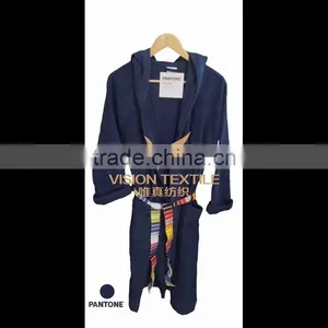 Luxury Plush Microfiber Plain Dyed Bathrobe thumbnail-1