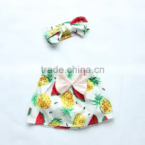 Newborn Baby Girl Floral Bows Skirts Wholesale Cotton China Mini Skirts thumbnail-4