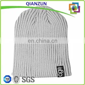 Mens Long Hat Beanie Plain Acrylic Beanie Caps/Hat thumbnail-6